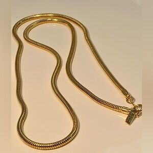 Elegant Gold Necklace 24” long.